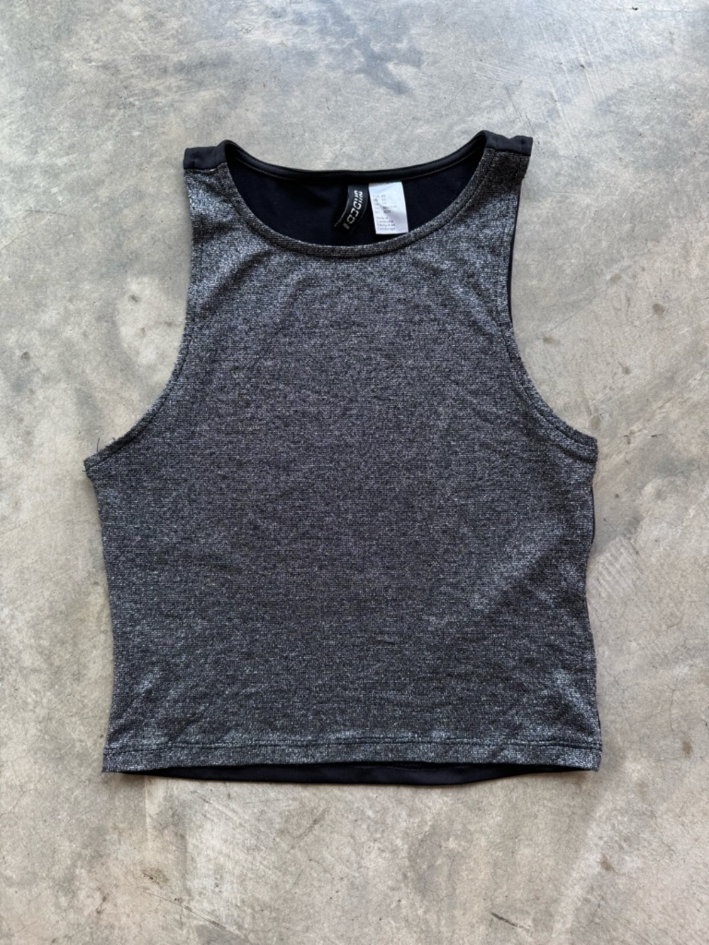 Silver Sparkle Crop Top